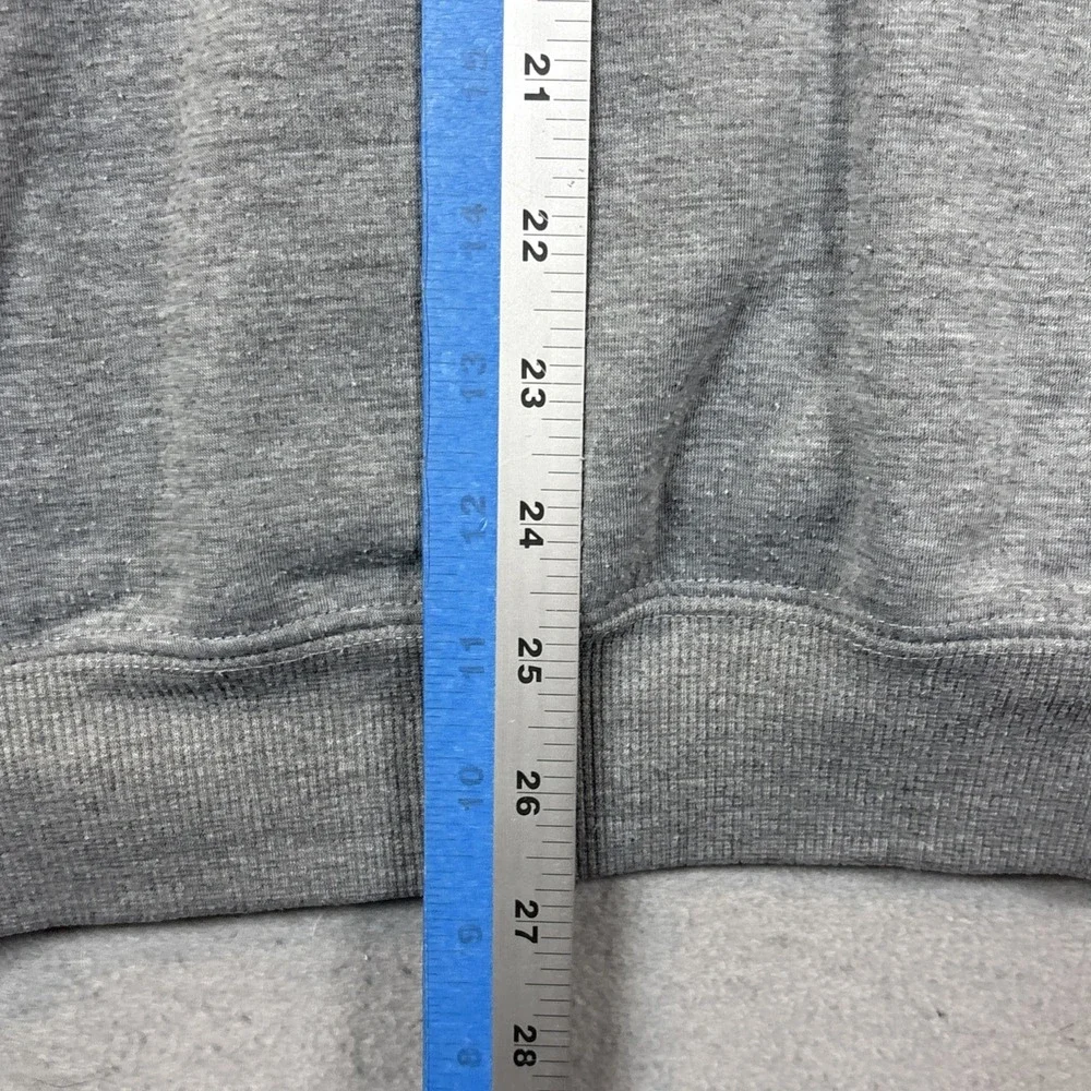 DC Shoes Hoodie Small Gray Heather Fleece‎ Inside Logo Sweatshirt